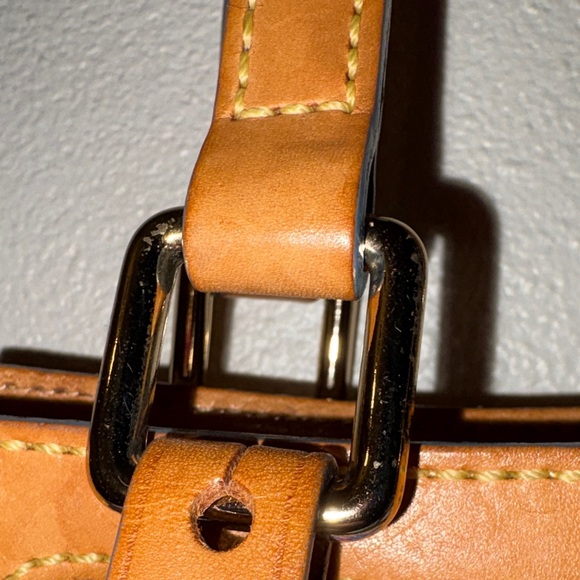 Dooney & Bourke Black Heart Y2K Pattern Shoulder Bag with Tan Straps - Picture 8 of 16
